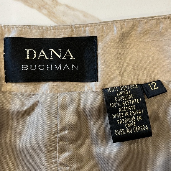 NWOT Dana Buchman silk french waisted fully lined trouser in oyster 🦪 colour - Picture 9 of 12